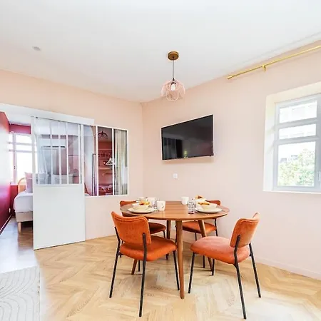Apartment Superbe Rose Pour 6 Avec Sauna